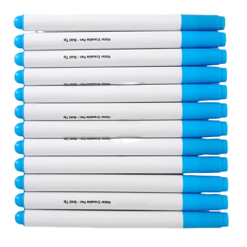 HOOLRZI 12 x Stoffmarker zum Nähen, wasserlöslicher Stoffmarker, waschbarer Stoffmarker, löschbarer Stoffstift, wasserlöslicher Stift HOOLRZI 12 x Stoffmarker zum Nähen, wasserlöslicher Stoffmarker, waschbarer Stoffmarker, löschbarer Stoffstift, wasserlöslicher Stift von HOOLRZI