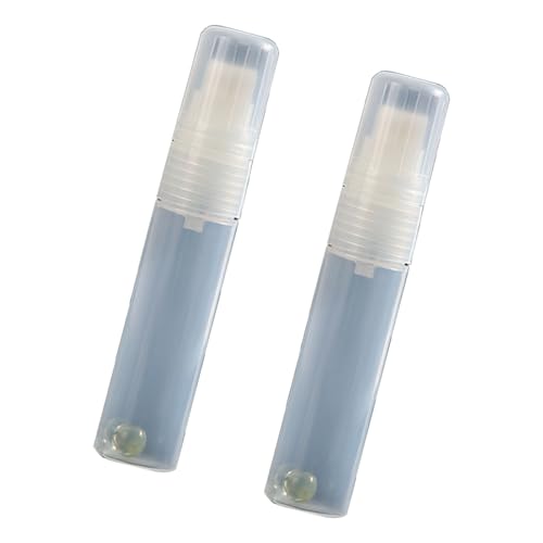 HOOLRZI 2 x 15 mm flacher Kopf, leer, befüllbarer Rohling, nachfüllbarer Lackstift, befüllbare Acrylfarben-Marker für Ölgemälde von HOOLRZI