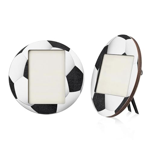 HOOLRZI 2 x Holz-Bilderrahmen mit Baseball-Fußballmotiven, Tischdekoration, Bildhalter für Heimdekorationen für Sportlerteams HOOLRZI 2 x Holz-Bilderrahmen mit Baseball-Fußballmotiven, Tischdekoration, Bildhalter für Heimdekorationen für Sportlerteams von HOOLRZI