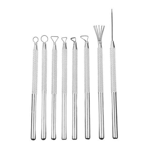 HOOLRZI 8 Stück Professionelle Töpferei Ton Modellierwerkzeug Töpferei Ton Drahtschneider Modellierwerkzeug Ton Töpferei Schnitzwerkzeug Keramik HOOLRZI 8 Stück Professionelle Töpferei Ton Modellierwerkzeug Töpferei Ton Drahtschneider Modellierwerkzeug Ton Töpferei Schnitzwerkzeug Keramik von HOOLRZI
