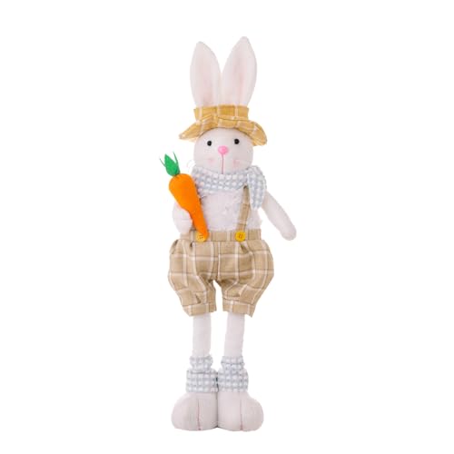 HOOLRZI Bunte Festival-Hasen-Spielzeug-Figur für Frühlingsparty, Feiern, warme Berührungen, Plüsch-Spielzeug HOOLRZI Bunte Festival-Hasen-Spielzeug-Figur für Frühlingsparty, Feiern, warme Berührungen, Plüsch-Spielzeug von HOOLRZI