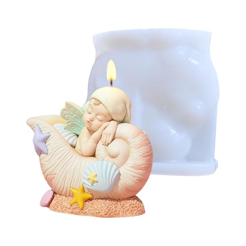 HOOLRZI Conch Baby Kerzenformen Gießformen Silikonform Ornamentformen Gipsformen Epoxidharz Formen Kuchen Backformen HOOLRZI Conch Baby Kerzenformen Gießformen Silikonform Ornamentformen Gipsformen Epoxidharz Formen Kuchen Backformen von HOOLRZI