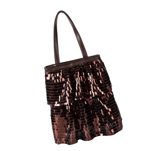 HOOLRZI Damen Handtasche mit glitzernden Pailletten, große Kapazität, Schultertasche, Handtasche mit Magnetverschluss, Abendtasche HOOLRZI Damen Handtasche mit glitzernden Pailletten, große Kapazität, Schultertasche, Handtasche mit Magnetverschluss, Abendtasche von HOOLRZI