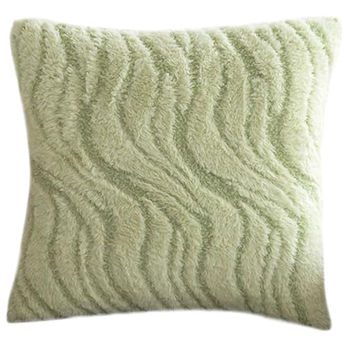 HOOLRZI Elegante Kissenbezüge mit Wellenmuster, weicher und langlebiger Plüschstoff, ergänzt jeden Einrichtungsstil HOOLRZI Elegante Kissenbezüge mit Wellenmuster, weicher und langlebiger Plüschstoff, ergänzt jeden Einrichtungsstil von HOOLRZI