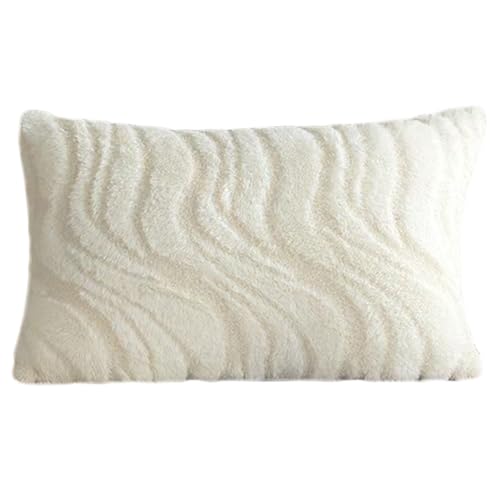 HOOLRZI Elegante Kissenbezüge mit Wellenmuster, weicher und langlebiger Plüschstoff, ergänzt jeden Einrichtungsstil HOOLRZI Elegante Kissenbezüge mit Wellenmuster, weicher und langlebiger Plüschstoff, ergänzt jeden Einrichtungsstil von HOOLRZI