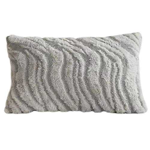 HOOLRZI Elegante Kissenbezüge mit Wellenmuster, weicher und langlebiger Plüschstoff, ergänzt jeden Einrichtungsstil HOOLRZI Elegante Kissenbezüge mit Wellenmuster, weicher und langlebiger Plüschstoff, ergänzt jeden Einrichtungsstil von HOOLRZI
