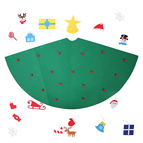 HOOLRZI Neue Weihnachtsdekorationen Handgefertigtes Puzzle Spielzeug Für Kinder Dreidimensionaler Weihnachtsbaum Für Kinder Zum Selbermachen Weihnachtsbaum Set Mit 3 Lichtern Und Ornamenten von HOOLRZI