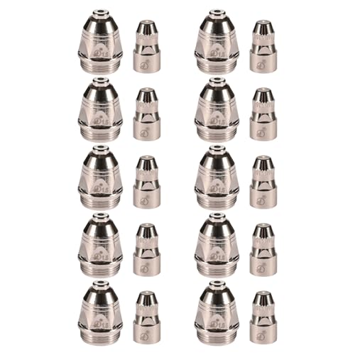 HOOLRZI Plasma-Elektrode, 1 Box/10 Set Elektrode 1,1/1,3/1,5/1,7 mm Düse zur Verbesserung der Lichtbogenstabilität, Styling-Elektroden HOOLRZI Plasma-Elektrode, 1 Box/10 Set Elektrode 1,1/1,3/1,5/1,7 mm Düse zur Verbesserung der Lichtbogenstabilität, Styling-Elektroden von HOOLRZI