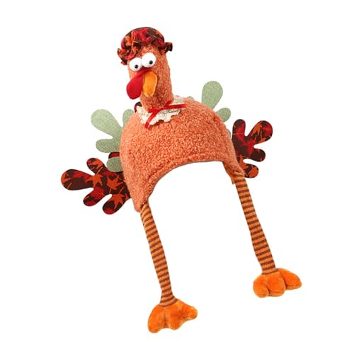 HOOLRZI Tragbarer Truthahn-Hut, Zubehör, besonderer Weihnachtsspaß, Truthahnhut für Weihnachtsfeiern und Thanksgiving-Veranstaltungen von HOOLRZI