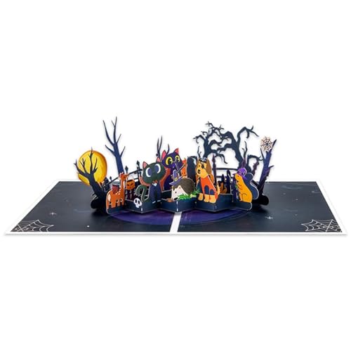 Lustige Tierkarte mit Halloween-Thema, mit Umschlag, handgefertigt, Festival-Grußkarte, stilvolle Geschenke, Postkarte, Heimdekoration Lustige Tierkarte mit Halloween-Thema, mit Umschlag, handgefertigt, Festival-Grußkarte, stilvolle Geschenke, Postkarte, Heimdekoration von HOOLRZI