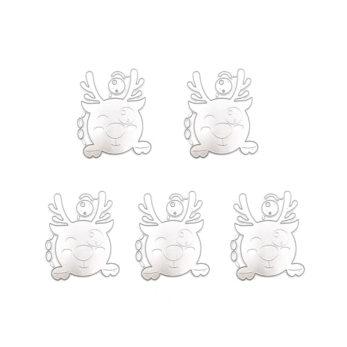 Metall-Stanzformen mit Weihnachtsglocken, für Grußkarten, Scrapbooking, Dekorationen, Weihnachts-Stanzformen, Schablonen, 5 Stück Metall-Stanzformen mit Weihnachtsglocken, für Grußkarten, Scrapbooking, Dekorationen, Weihnachts-Stanzformen, Schablonen, 5 Stück von HOOLRZI