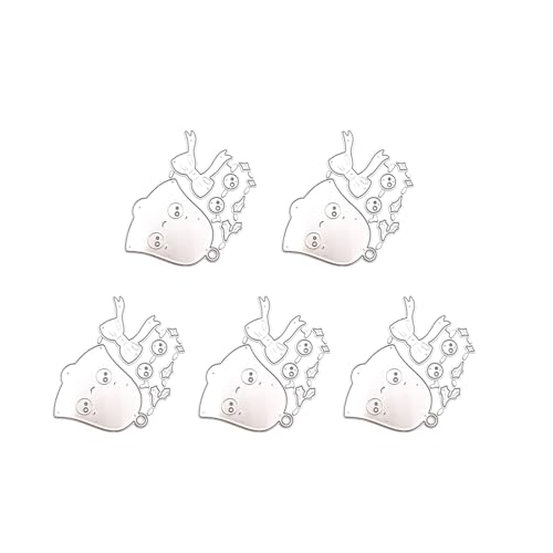 Metall-Stanzformen mit Weihnachtsglocken, für Grußkarten, Scrapbooking, Dekorationen, Weihnachts-Stanzformen, Schablonen, 5 Stück von HOOLRZI