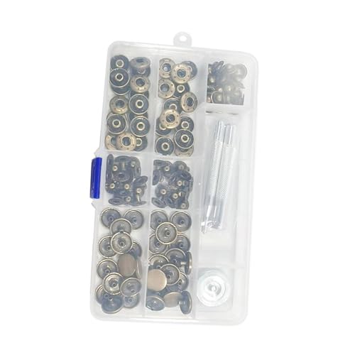 Metallknöpfe, 15 mm, Lederknopfverschlüsse mit Montagewerkzeug für Lederjeans Metallknöpfe, 15 mm, Lederknopfverschlüsse mit Montagewerkzeug für Lederjeans von HOOLRZI