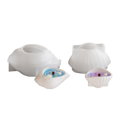 Modische Silikonschale in Muschelform für Epoxidharz, Schmuck, Tellerhalter, Handwerk, Kunst und Heimdekoration von HOOLRZI