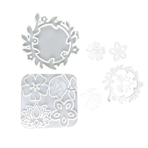 Silikon-Kranz-Anhänger, Bastelform, flexibler Kranz-Anhänger für kreatives Basteln und einzigartige Designs, hängende Ornamente Silikon-Kranz-Anhänger, Bastelform, flexibler Kranz-Anhänger für kreatives Basteln und einzigartige Designs, hängende Ornamente von HOOLRZI