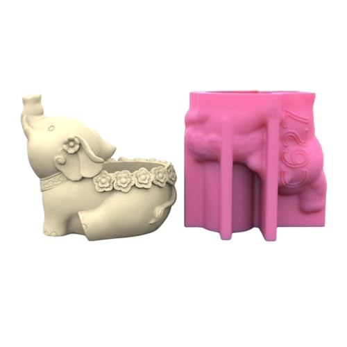 Silikonform für Gips, Blumentöpfe, Elefant, Epoxidharz, Gießformen für Schmuckaufbewahrung Silikonform für Gips, Blumentöpfe, Elefant, Epoxidharz, Gießformen für Schmuckaufbewahrung von HOOLRZI