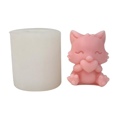 Silikonformen mit Cartoon-Füchsen, 3D-Liebe, Füchse, Gießformen, Seife, Bastelbedarf für die Herstellung Silikonformen mit Cartoon-Füchsen, 3D-Liebe, Füchse, Gießformen, Seife, Bastelbedarf für die Herstellung von HOOLRZI