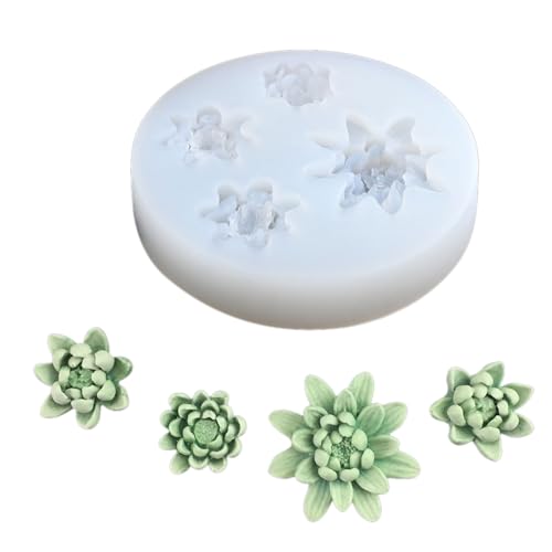 Sukkulenten/Blumen-Formen, flexible Aromatherapie-Formen, Fondant, Kuchen, Basteln, Heimdekorationen, Formen Sukkulenten/Blumen-Formen, flexible Aromatherapie-Formen, Fondant, Kuchen, Basteln, Heimdekorationen, Formen von HOOLRZI