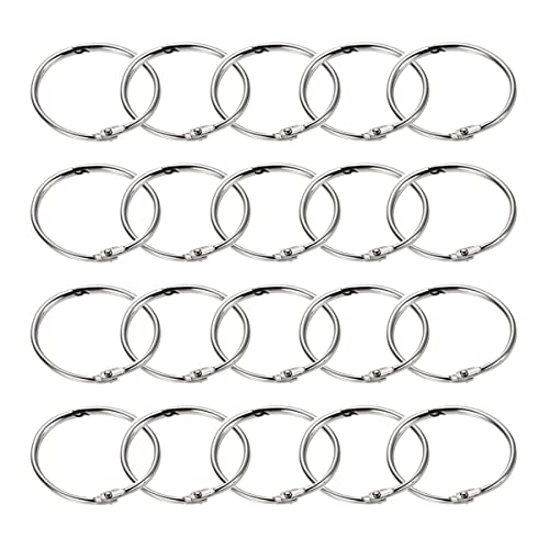 Bücher Ringe,Ringbuch Ringe,100 Stück Metall Ringe Lose Blatt,Binder Ringe 30mm Schlüsselring klein Verbinder Ringe für Scrapbook Album Handwerk Bücher Ringe,Ringbuch Ringe,100 Stück Metall Ringe Lose Blatt,Binder Ringe 30mm Schlüsselring klein Verbinder Ringe für Scrapbook Album Handwerk von HOOPOE