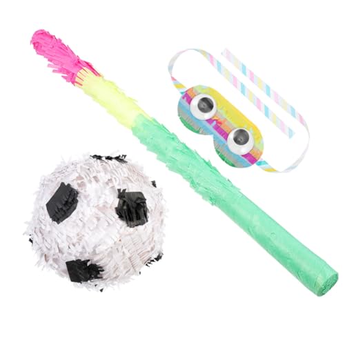 HOOTNEE 1 Satz Fußball Pinata für Kindergeburtstag Teiliges mit Fußball Pinata und Augenbinde Lustige Partydekoration für Fußballfans und Kleine Jungs HOOTNEE 1 Satz Fußball Pinata für Kindergeburtstag Teiliges mit Fußball Pinata und Augenbinde Lustige Partydekoration für Fußballfans und Kleine Jungs von HOOTNEE