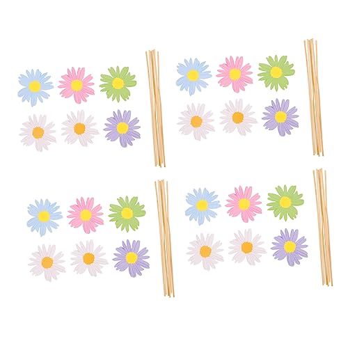 HOOTNEE 1 Satz Kreative Blumen Tortendeko Daisy Cake Picks Für Geburtstagsfeiern Und Hochzeiten Essbare Cupcake Dekoration Für Unvergessliche Stück von HOOTNEE