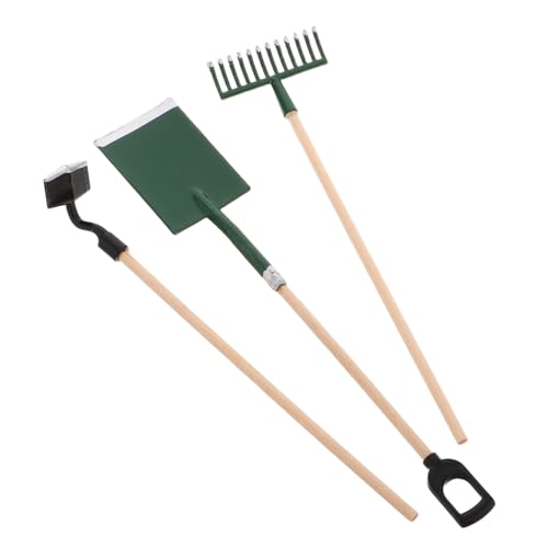 HOOTNEE 1 Satz Mini Gartenwerkzeug Set für Puppenhaus Teiliges Set mit Hacke und Rechen für Miniaturpflanzenpflege und Kreatives im Garten HOOTNEE 1 Satz Mini Gartenwerkzeug Set für Puppenhaus Teiliges Set mit Hacke und Rechen für Miniaturpflanzenpflege und Kreatives im Garten von HOOTNEE