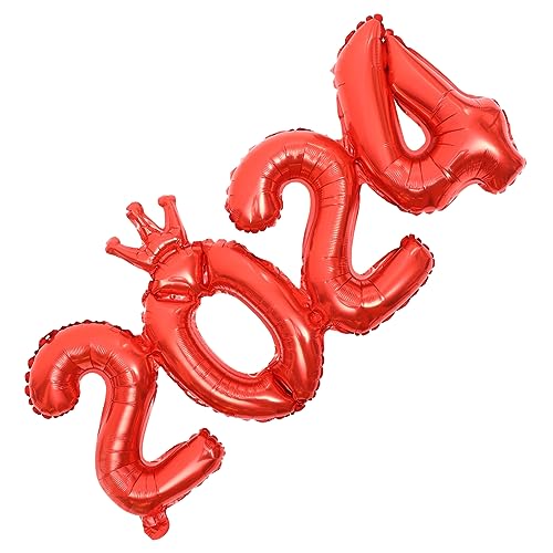 HOOTNEE 1 Satz Neujahrsballons Aluminium Folienballons mit Ziffern für Silvester Geburtstagsfeiern Hochzeiten und Graduierungen für Festliche Dekorationen und Fotorequisiten HOOTNEE 1 Satz Neujahrsballons Aluminium Folienballons mit Ziffern für Silvester Geburtstagsfeiern Hochzeiten und Graduierungen für Festliche Dekorationen und Fotorequisiten von HOOTNEE