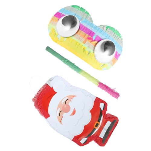 HOOTNEE 1 Satz Santa Pinata Partydekorationen Favorisieren Pinata-hängedekoration Weihnachts-piñata Festival-pinata- Party Partyzubehör Weihnachten Dekorative Piñata Dekoration Papier von HOOTNEE