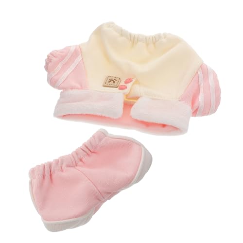 HOOTNEE 1 Satz Stylisches Puppenoutfit aus Baumwolle Teiliges Sweatshirt und Hose für Große Puppen Austauschbare Kleidung für Endlosen Spielspaß für Reisen und Spielverabredungen von HOOTNEE