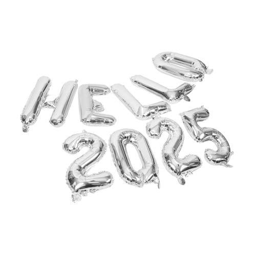 HOOTNEE 1 Satz Zahlenbriefballon Party Partyballons Dekorationen Ballon Zur Dekoration 2025 Folienballons Zahlenballons 2025 Für Frohes Neues Jahr Ballon Aluminiumfolie Silver HOOTNEE 1 Satz Zahlenbriefballon Party Partyballons Dekorationen Ballon Zur Dekoration 2025 Folienballons Zahlenballons 2025 Für Frohes Neues Jahr Ballon Aluminiumfolie Silver von HOOTNEE