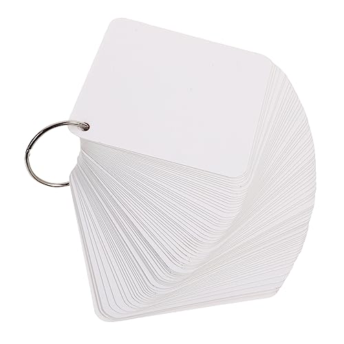 HOOTNEE 1 Set Blankokarten Für Schüler, Doppelseitige Blanko Notizkarten, Lernkarten, Vorgelochte Blanko Karteikarten, Notizkarten Zum Lernen, Notizkarten Mit Ringen HOOTNEE 1 Set Blankokarten Für Schüler, Doppelseitige Blanko Notizkarten, Lernkarten, Vorgelochte Blanko Karteikarten, Notizkarten Zum Lernen, Notizkarten Mit Ringen von HOOTNEE