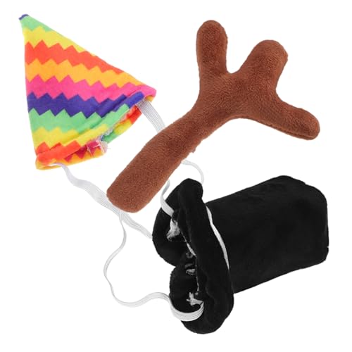 HOOTNEE 1 Set Gorilla Puppenzubehör, Puppenkleidungszubehör, Partyzubehör, Puppenzylinder, Kleine Hüte, Puppenhüte, Puppengeweih, Puppenkleidung, Passender Festivalhut, Puppendekohut von HOOTNEE