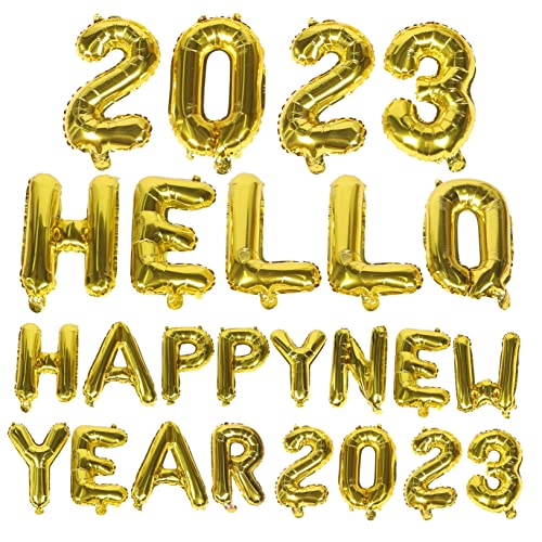 HOOTNEE 1 Set 2023 Neue Jahr Dekorationen Aluminium Folie Ballons für Party Ballon Dekorationen Feiern Stil HOOTNEE 1 Set 2023 Neue Jahr Dekorationen Aluminium Folie Ballons für Party Ballon Dekorationen Feiern Stil von HOOTNEE