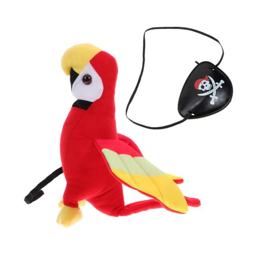 HOOTNEE Piratenpapagei Cosplay Zubehör Plüschtier Vogelmodell Realistische Papageienornamente Für Maskerade Und Partys HOOTNEE Piratenpapagei Cosplay Zubehör Plüschtier Vogelmodell Realistische Papageienornamente Für Maskerade Und Partys von HOOTNEE