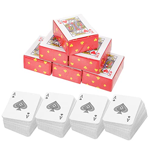 HOOTNEE 10 Sätze Spielkarten Spiel Poker Spielzeug Geschenke für Kinder Gefälligkeiten für Geburtstagsfeiern Karten Puppenhaus Zubehör Reisen Partybedarf beschichtetes Papier von HOOTNEE