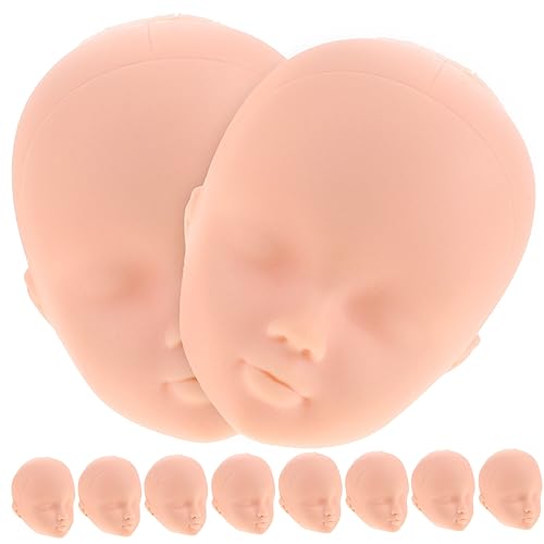 HOOTNEE 10 Stück Anziehpuppenköpfe, DIY Puppen, Kleine Köpfe, DIY Puppenköpfe Zum Basteln, Make Up Puppenköpfe, Miniatur Puppenköpfe, Ersetzen Von Puppenköpfen, Spielzeug Make Up, von HOOTNEE