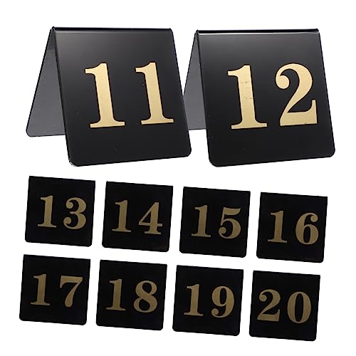 HOOTNEE 10 Stück Teiliges V Förmiges Tischnummern aus Doppelseitig für Hochzeiten und Partys Schwarz mit Goldenen Zahlen HOOTNEE 10 Stück Teiliges V Förmiges Tischnummern aus Doppelseitig für Hochzeiten und Partys Schwarz mit Goldenen Zahlen von HOOTNEE
