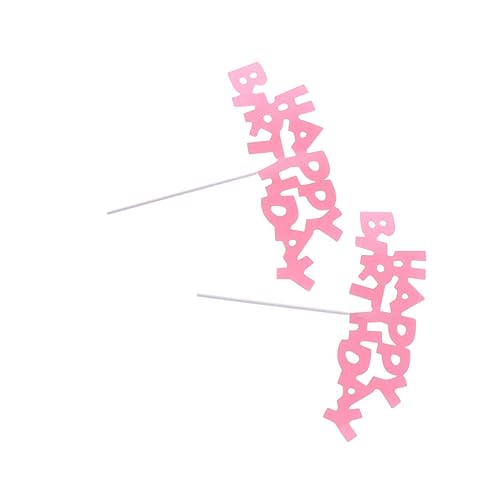 10St rosa Mesh-Rock Baby-Toilettenartikel Toppers para comida Geburtstagskuchen Papierbecher Kuchendekoration Geburtstag Topper Desserttisch Pappbecher Zubehör schmücken Zylinder von HOOTNEE