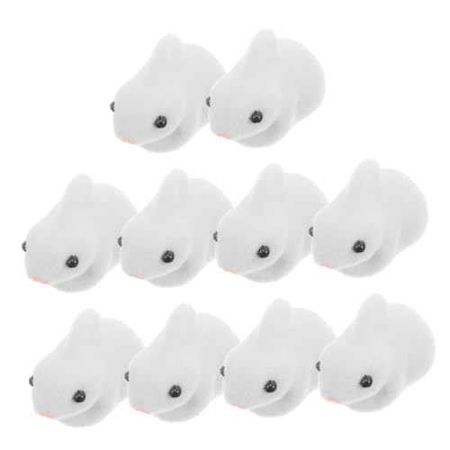 HOOTNEE 10St Beflockung Kaninchen Ornament Puppe Küken Plüsch Snackkorb Kind Kuchen Dekoration Garten Dekoration Landschaftsdekoration für den Außenbereich Moos-Mikrolandschaft Schaum Weiß HOOTNEE 10St Beflockung Kaninchen Ornament Puppe Küken Plüsch Snackkorb Kind Kuchen Dekoration Garten Dekoration Landschaftsdekoration für den Außenbereich Moos-Mikrolandschaft Schaum Weiß von HOOTNEE
