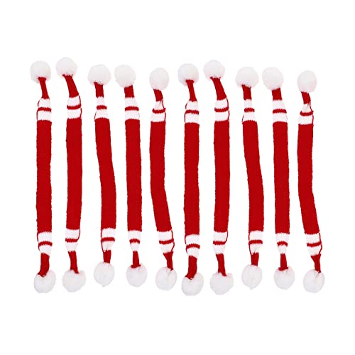 HOOTNEE 10er Set Woll-mini-schals Dekoratives Party-zubehör für Weihnachten Home Hotel Spielzeug Puppen von HOOTNEE