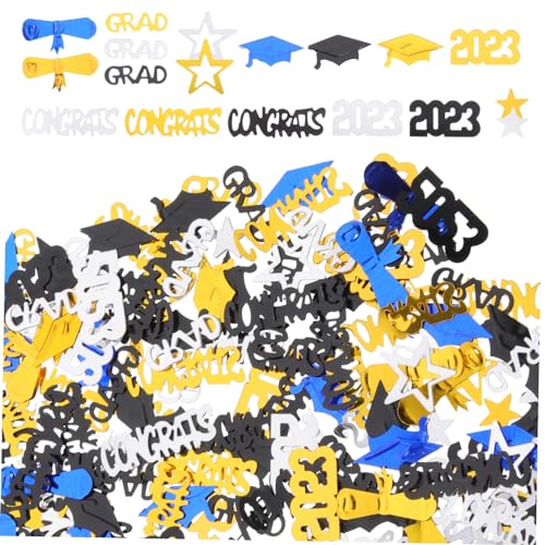 HOOTNEE 1Satz Graduationsfeier Konfetti Dekoration Tischdekoration für Abschlussfeiern mit Schwarzem Goldenem und Silbernem Konfetti für DIY Projekte und Feiern HOOTNEE 1Satz Graduationsfeier Konfetti Dekoration Tischdekoration für Abschlussfeiern mit Schwarzem Goldenem und Silbernem Konfetti für DIY Projekte und Feiern von HOOTNEE