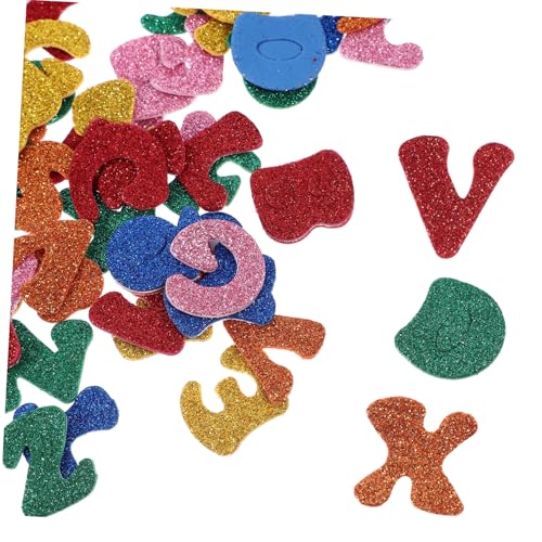 HOOTNEE 2 Packungen Selbstklebende Kleine Buchstaben Aufkleber aus Schaumstoff mit Glitzer Farbenfrohe Alphabet Sticker für Scrapbooking DIY Basteln Kinderbelohnung und Dekoration pro HOOTNEE 2 Packungen Selbstklebende Kleine Buchstaben Aufkleber aus Schaumstoff mit Glitzer Farbenfrohe Alphabet Sticker für Scrapbooking DIY Basteln Kinderbelohnung und Dekoration pro von HOOTNEE