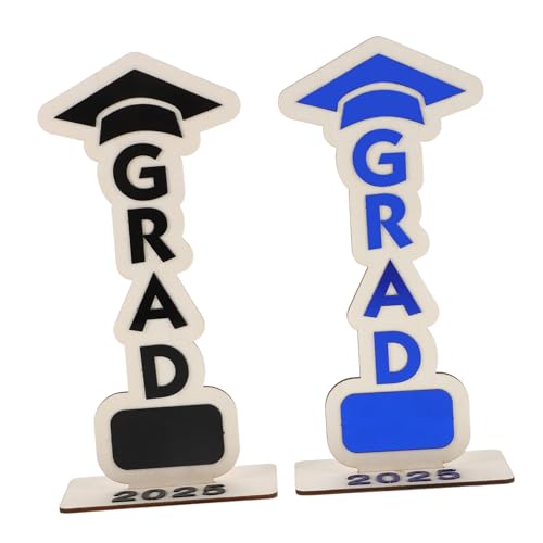 HOOTNEE 2 Stück Abschlusssaison Eingerichtet Abschluss-tischdekoration Aus Holz Abschlussdekor Grad Tischzentrum Herzlichen Glückwunsch Grad Tischdekoration Graduierung Holzschilder Acryl HOOTNEE 2 Stück Abschlusssaison Eingerichtet Abschluss-tischdekoration Aus Holz Abschlussdekor Grad Tischzentrum Herzlichen Glückwunsch Grad Tischdekoration Graduierung Holzschilder Acryl von HOOTNEE