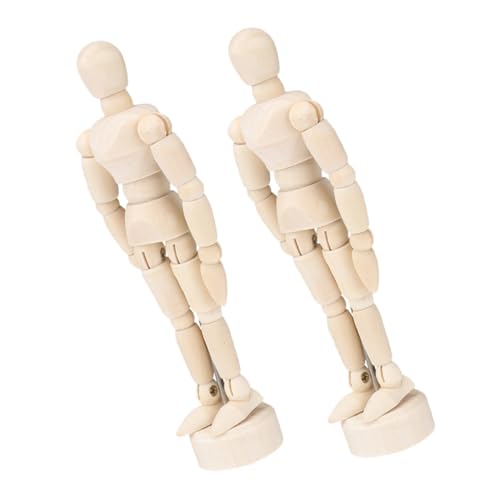 HOOTNEE 2 Stück Holzfigur mit Flexiblen Gelenken zum Zeichnen für Kreative Diy Projekte Bewegliche Holzpuppen für Deko Zwecke Große Modelle HOOTNEE 2 Stück Holzfigur mit Flexiblen Gelenken zum Zeichnen für Kreative Diy Projekte Bewegliche Holzpuppen für Deko Zwecke Große Modelle von HOOTNEE