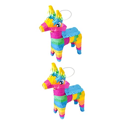 2st Piñata Hängendes Pinata-dekor Mexikaner Mexikanische Partydekorationen Pinata-spielzeug Cinco De Mayo-pinata Esel Pinata Partydeko Geburtstag Liefert Schüttgut Papier Braut von HOOTNEE