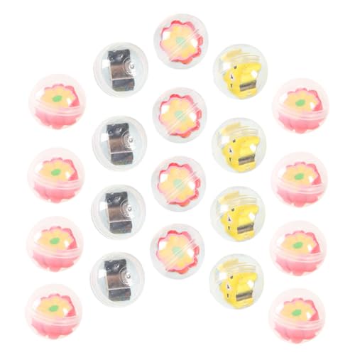 HOOTNEE 20 Stück , Nachfüllbare Kleine Kapseln, Kleine Kapseln, Kugel, Bleistift Anhänger, Nachfüllbare Kapseln, Kugel, Kinder Bleistift Aufsatz, Silikon Bleistift Anhänger, von HOOTNEE