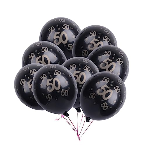 20 Stück 12 zahlen luftballon Zahlenballons Luftballons Geburtstag Gummiballons Nummer 50 Ballons 50 Latexballons Geburtstagsdekorationen Anzahl schmücken von HOOTNEE