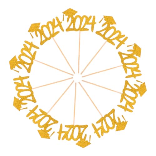 HOOTNEE 20 Stück Abschlussfeier Cupcake Toppers Goldene Abschlussmütze Dekoration für Geburtstagsfeiern Kuchen und Desserts Praktische und Kreative Party Zubehörteile HOOTNEE 20 Stück Abschlussfeier Cupcake Toppers Goldene Abschlussmütze Dekoration für Geburtstagsfeiern Kuchen und Desserts Praktische und Kreative Party Zubehörteile von HOOTNEE