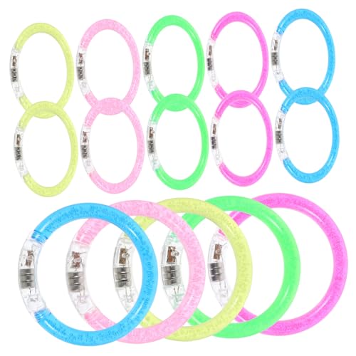 HOOTNEE 20 Stück Leuchtende Diy Armbänder Fluoreszierendes Partyzubehör für Kindergeburtstage Hochzeiten und Gartenfeiern Glow Pink Blau Grün Gelb HOOTNEE 20 Stück Leuchtende Diy Armbänder Fluoreszierendes Partyzubehör für Kindergeburtstage Hochzeiten und Gartenfeiern Glow Pink Blau Grün Gelb von HOOTNEE