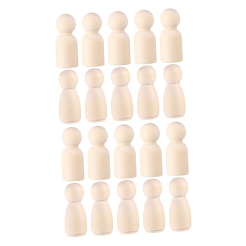HOOTNEE 20 Stück Teiliges Holzpuppen DIY Set Naturbelassene Kindgerechte Holzfiguren Jungen Mädchen Sichere Bastelfiguren für Kreative Kinderhandwerke und Dekorative Peg Dolls HOOTNEE 20 Stück Teiliges Holzpuppen DIY Set Naturbelassene Kindgerechte Holzfiguren Jungen Mädchen Sichere Bastelfiguren für Kreative Kinderhandwerke und Dekorative Peg Dolls von HOOTNEE